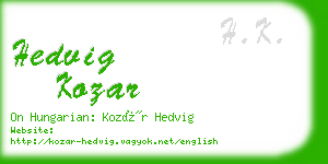 hedvig kozar business card